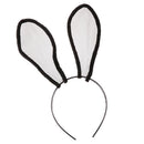Women Girl Retro Lace Wire Rabbit Bunny Ear Hair Bands Cute Headband Black