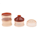 Baby Cute Formula Powder Dispenser Container Snack Box Travel 3 Compartments