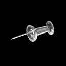 100Pcs Transparent Push Pins Notice Board Map Thumb Tacks Point Bulletin