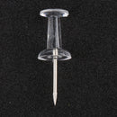 100Pcs Transparent Push Pins Notice Board Map Thumb Tacks Point Bulletin