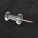 100Pcs Transparent Push Pins Notice Board Map Thumb Tacks Point Bulletin