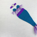 0-3Y Babies Girls Kids Knitted Cute Lovely Mermaid Headband Bra Tail Costume