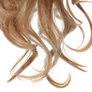 21 Inches Women Girls Long Curly Synthetic Wig with Air Bangs