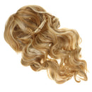 21 Inches Women Girls Long Curly Synthetic Wig with Elastic Wig Cap