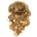21 Inches Women Girls Long Curly Synthetic Wig with Elastic Wig Cap