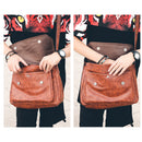 Casual Vintage Men PU Leather Shoulder Bag Messenger Crossbody Bags Handbag