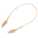 Vintage Retro Skinny Belt Women's Leaf Clasp Front Metal Waist Strap Elastic Stretch