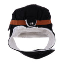 Novelty Warm Kids Baby Earflap Black Pilot Hats Protection Ear Winter Cap