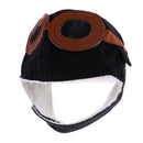 Novelty Warm Kids Baby Earflap Black Pilot Hats Protection Ear Winter Cap