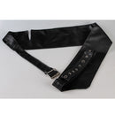 Women PU Leather Wide Belt Waist Stretch Buckle Corset Waistband Buckle for Dress Skirt
