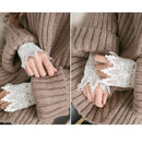 Retro Victorian Masquerade Gothic Wrist Band Vintage Lace Cuff Wristband