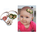 3PCS FLOWER STRETCH HEADBAND, FABRIC FLOWERS, BABY, GIRLS HEAD HAIRBAND 10