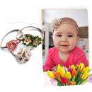 3PCS FLOWER STRETCH HEADBAND, FABRIC FLOWERS, BABY, GIRLS HEAD HAIRBAND 10