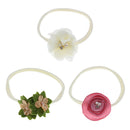 3Pcs/set Nylon Kids Baby Girl Elastic Angel Flower Bowknot Hairband Head 10"