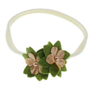 3Pcs/set Nylon Kids Baby Girl Elastic Angel Flower Bowknot Hairband Head 10"