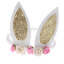 30cm Hair Bands Girls Handmade Pretty Hair Elastic Bobble Baby Headband Gold