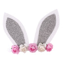 Newborn Headband Children Kids Rabbit Cute Crown Headband Hair Band Silver