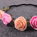 38 cm Baby Girls Kids Toddler Bow Hairband Headband Adjustable Flower Head Wrap