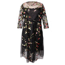 Pregnant Lady Photography Dress Maternity Gown Half Sleeve Embroider Dresses