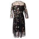 Pregnant Lady Photography Dress Maternity Gown Half Sleeve Embroider Dresses