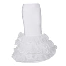 Women Floor Length 3 Layers Wedding Dress Petticoat Underskirt Mermaid Slips