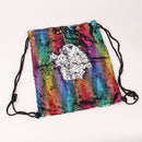 Glittering Sequins Drawstring Backpack Climbing Hiking Shopping Outdoor Bag