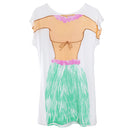 Funny Women Hawaiian Hula Skirt Bikini Casual T-shirt Tee Tops Birthday Gift