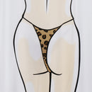 Funny Women Leopard Bikini Cover-up T-shirt Tee Tops Birthday Gift Pajamas