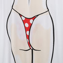Fashion Women Ladies Red Polka Dots Bikini Cover-up T-shirt Tee Tops Birthday Pajamas Hen Night Sleepwear