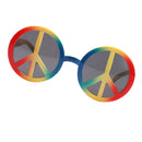 Novelty World Peace Sign Glasses Men Women Costume Sunglasses Rainbow Festive Events Party Photo Prop Eyewear