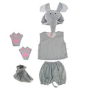 Kids Animal Costume Set Elephant Hat Top Shorts Gloves Shoes Party Halloween