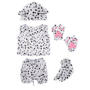 Kids Zoo Animal Costume Set Dog Hat Top Shorts Gloves Shoes Party Halloween