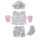 Kids Zoo Animal Costume Set Dog Hat Top Shorts Gloves Shoes Party Halloween