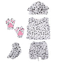 Kids Zoo Animal Costume Set Dog Hat Top Shorts Gloves Shoes Party Halloween