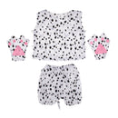 Kids Zoo Animal Costume Set Dog Hat Top Shorts Gloves Shoes Party Halloween