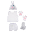 Kid Animal Costume Set Rabbit Hat Top Shorts Gloves Shoes Party Halloween