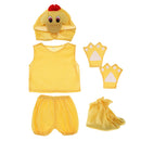 Kids Animal Costume Set Duck Hat Top Shorts Gloves Shoes Party Halloween