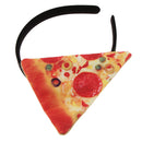 Festive Pizza Headband Women Girls Halloween Fancy Dress Party Hairband Birthday Party Dress up Props Headpiece Gift