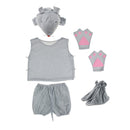 5 PCS Animal Pajamas Mouse Cosplay Costume Set Cute Sleepwear For Kids
