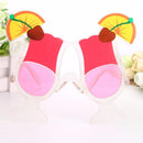 Novelty Cherry Lemon Drinking Juice Hawaiian Dress up Sunglasses Tropical Beach Party Eye Glasses Photo Props