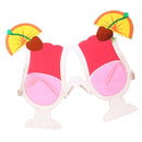Novelty Cherry Lemon Drinking Juice Hawaiian Dress up Sunglasses Tropical Beach Party Eye Glasses Photo Props