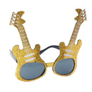 Glitter Gold Violin Eye Glasses Musical Instrument Festival Cosplay Party Photobooth Sunglasses Fancy Dress Photo Prop
