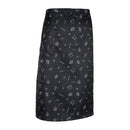 Unisex Black Chef Works Bistro Apron Kitchenware Prints Waist Apron Pocket