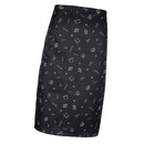 Unisex Black Chef Works Bistro Apron Kitchenware Prints Waist Apron Pocket