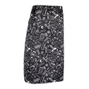 Unisex Chef Work Bistro Apron Kitchenware Prints Waist Tie Apron With Pocket