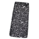 Unisex Chef Work Bistro Apron Kitchenware Prints Waist Tie Apron With Pocket