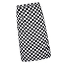 White Black Grids Printed Chef Waitress Apron Bistro Apron Waist Tied Half Apron