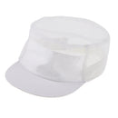 White Mesh Chef Hat Catering Bakery Kitchen Workers Head Wrap Unisex