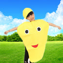 Kids One Piece Mango Costume Non-woven Fabric Fruit Outfit Party Fancy Dress