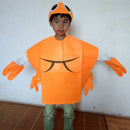 Kids Crab Costume Nonwovens Fabric Animal Outfit Party Fancy Dress